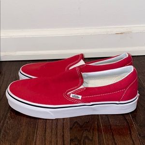 Red Slip On Vans!